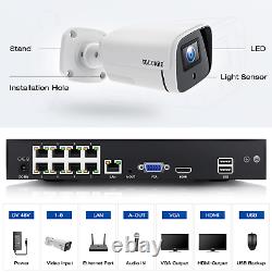 TOGUARD 1080P CCTV Security Camera 5MP PoE 8CH NVR Home Outdoor System 3000TVL