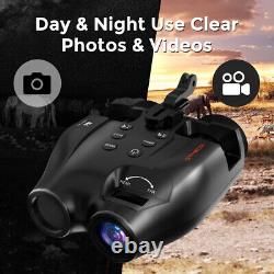 USA Head Mounted Night Vision Goggles Binoculars HD Digital Hunting Rechargeable