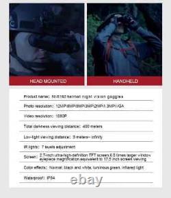 USA Night Vision Goggles Binoculars HD Digital Head Mounted Hunting Rechargeable