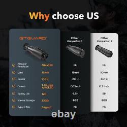 US Thermal Imaging Monocular for Hunting 15mm Focal Lens Ai 384x288 Night Vision