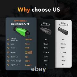 US Thermal Monocular Night Vision Monocular Ai 384x288 50Hz 8x Zoom For Hunting