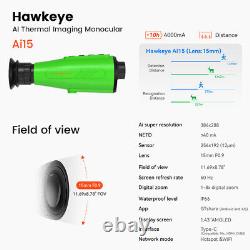 US Thermal Monocular Night Vision Monocular Ai 384x288 50Hz 8x Zoom For Hunting