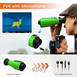 US Thermal Monocular Night Vision Monocular Ai 384x288 50Hz 8x Zoom For Hunting
