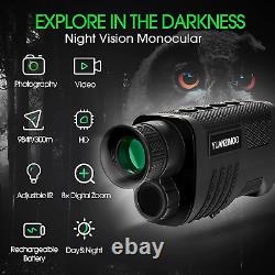 Upgraded Night Vision Monocular Digital Infrared Monocular Telescope for 100% Da