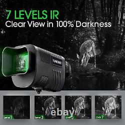 Upgraded Night Vision Monocular Digital Infrared Monocular Telescope for 100% Da