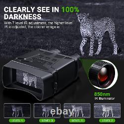 VABSCE Digital Night Vision Binoculars for Complete Darkness, 1080P FHD Video In