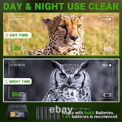VABSCE Digital Night Vision Binoculars for Complete Darkness, 1080P FHD Video In