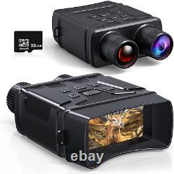 VABSCE Digital Night Vision Binoculars for Complete Darkness, 1080P FHD Video In