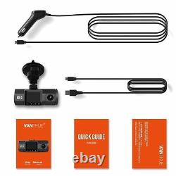 VANTRUE N2 64GB BUNDLE PACKAGE Dual Dash Cam, GPS, Hardwire Kit, Samsung SDXC