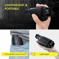 VELLEE Digital Night Vision Monocular for 100% Darkness 1080p Full HD Photo &