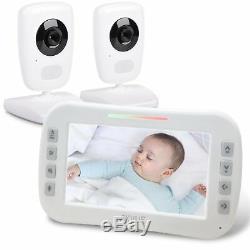 Video Baby Monitor + 2 Cameras 5 LCD Screen, Night Vision Axvue E632 (NEW)