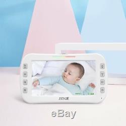 Video Baby Monitor + 2 Cameras 5 LCD Screen, Night Vision Axvue E632 (NEW)