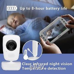 Video Baby Monitor + 2 Cameras 5 LCD Screen, Night Vision Axvue E632 (NEW)