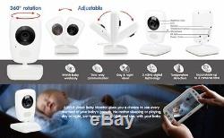 Video Baby Monitor + 2 Cameras 5 LCD Screen, Night Vision Axvue E632 (NEW)