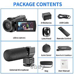 Video Camera Camcorder 4K 48MP YouTube Camera WiFi Digital Camera Vlogging Vlog