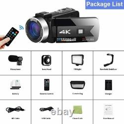 Video Camera Digital Camera 4K Webcam IR Night Vision UHD 56MP 16X Digital Zoom