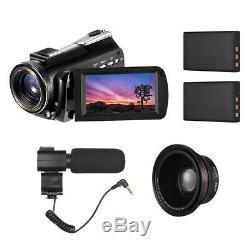 Video Camera UHD 1080P Professional Video Camcorder 30X Digital Zoom Camera J7G8
