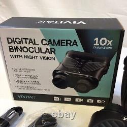 Vivitar VIVCVIR12 Digital Camera Binocular 10x Zoom withNight Vision