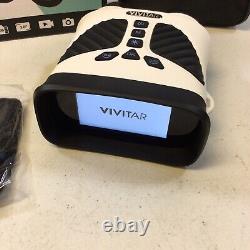 Vivitar VIVCVIR12 Digital Camera Binocular 10x Zoom withNight Vision White