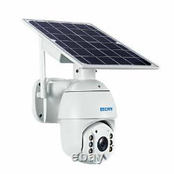 WIFI 1080P Solar Power PTZ IP Camera Wireless Outdoor Security CCTV Night Vision