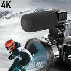 WIFI Camcorder Video Digital Camera 4K Webcam Night Vision 56MP 16X Digital Zoom