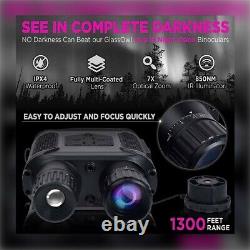 Waterproof Digital Night Vision Binocular for Complete Darkness Infrared Night