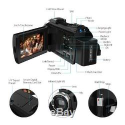 WiFi 4K 1080P HD 48MP 16X ZOOM Digital Video Camera Camcorder DV Night Vision
