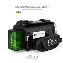 WiFi 4K 1080P HD 48MP 16X ZOOM Digital Video Camera Camcorder DV Night Vision