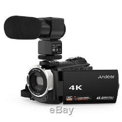 WiFi 4K HD 1080P 48MP 3 Digital Camcorder Video DV Camera with IR Night Vision