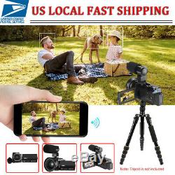 WiFi 4K HD Digital Camcorder Video Camera DV Night vision+Mic+Lens 48MP 16X Zoom