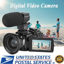 WiFi 4K Ultra HD 48MP 3 Digital Camcorder Video DV Camera with IR Night Vision