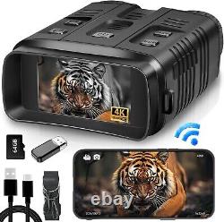 WiFi Night Vision Goggles 4K Digital HD IR Binoculars 10X Zoom Hunting 2025
