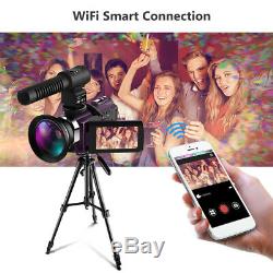 WiFi Video Digital Camera HDMI HD 1080P Night Vision DV Camcorder + Microphone