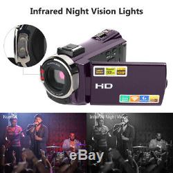 WiFi Video Digital Camera HDMI HD 1080P Night Vision DV Camcorder + Microphone