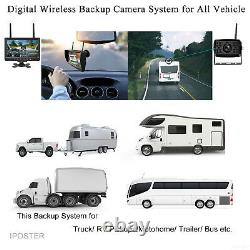 Wireless Backup Camera Digital With 7 Monitor System Kit Rear View 50m