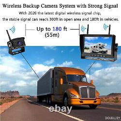 Wireless Backup Camera Digital With 7 Monitor System Kit Rear View 50m