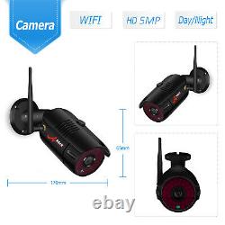 Wireless Security Camera System Outdoor Home 5MP 8CH With 2TB Hard Drive WiFi IR