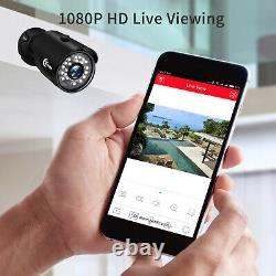 XVIM 1080P HDMI DVR 8CH CCTV 3000TVL Outdoor Night Security Camera System 1TB