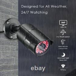 ZOSI 5MP NVR PoE 2MP Security Camera System IP Camera 120ft Night Vision