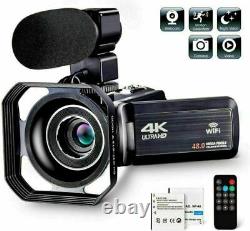 1080p Caméscope Hd 4k Caméra Vidéo Numérique LCD 24mp 16x Zoom DV Av Vision Nocturne