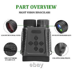 4x Digital Zoom Vision De Nuit Télescope Avec Caméra Hd Objectif Infrarouge Jumelles