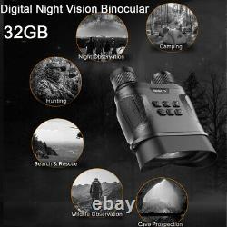 4x Zoom Numérique 1080p Infrarouge Binoculaire Prendre Des Photos De Nuit Vision+32gb Carte
