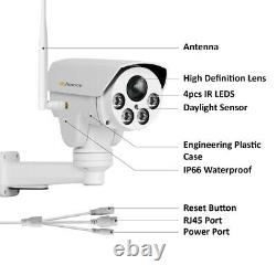 5mp 5x Zoom Audio Ptz Wireless Security Ip Camera Outdoor 150ft Ir Night Vision