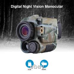 5x18mm Vision Nocturne Numérique Monoculaire 8 Go Dvr Observer Le Télescope De La Faune