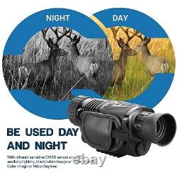 5x40 Night Vision Monoculaire Hd Infrarouge Ir Video Camera Jour Night Nuit 100% Darkness