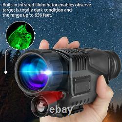 5x40 Zoom 850nm Hd Vision De Nuit Numérique Monoculaire Infrarouge Portée Ir Caméra Vidéo