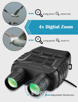 720p Night Vision Périphérique Jumelles 300 Yards Numériques Ir Télescope Optique Zoom