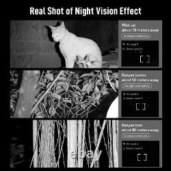 APEXEL Lunettes de vision nocturne infrarouge avec zoom numérique 4X HD 1080P pour la chasse
