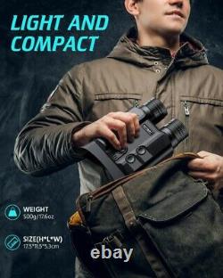 Actbot Vision Nocturne 8x Agrandir Numérique Jumelles Pour La Chasse À La Navigation Des Ténèbres