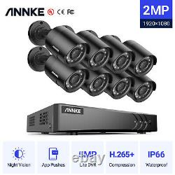 Annke 8ch 5mp Lite Dvr 1080p Système De Caméra De Sécurité Cctv Extérieure Ir Night Vision